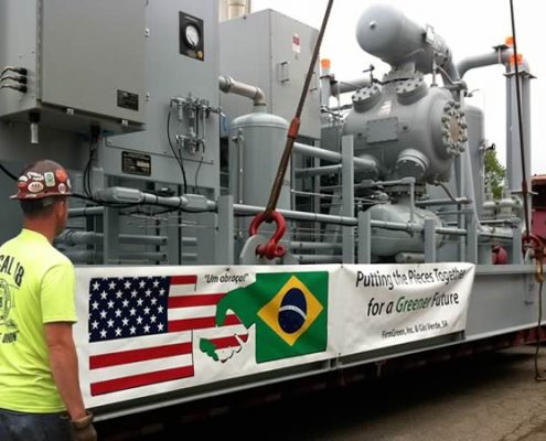 FGI Transports Final Shipment of Equipment to produce fuel from trash.