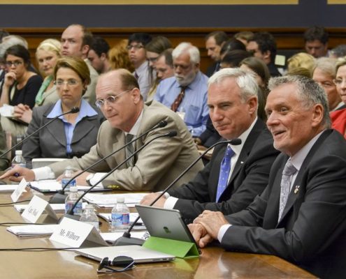 FirmGreen CEO Steve Wilburn (foreground) speaking to U.S. House Committee on Financial Services.