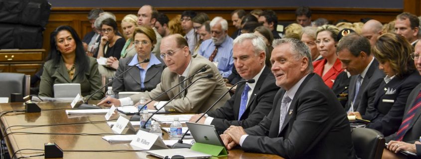 FirmGreen CEO Steve Wilburn (foreground) speaking to U.S. House Committee on Financial Services.