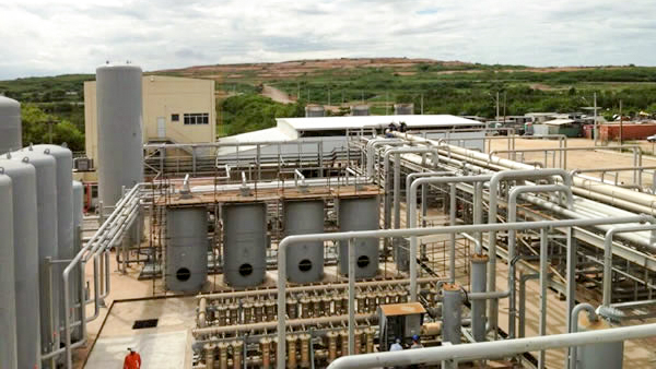 Large scale biogas purification facility in Brasil