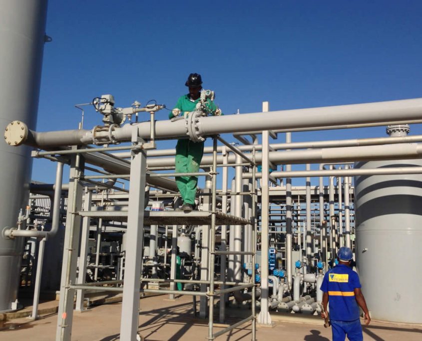 Biogas purification plant almost finished